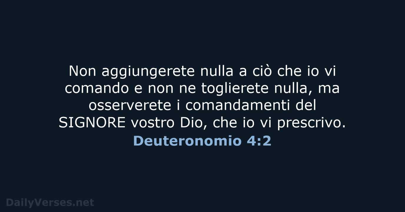 Deuteronomio 4:2 - NR06
