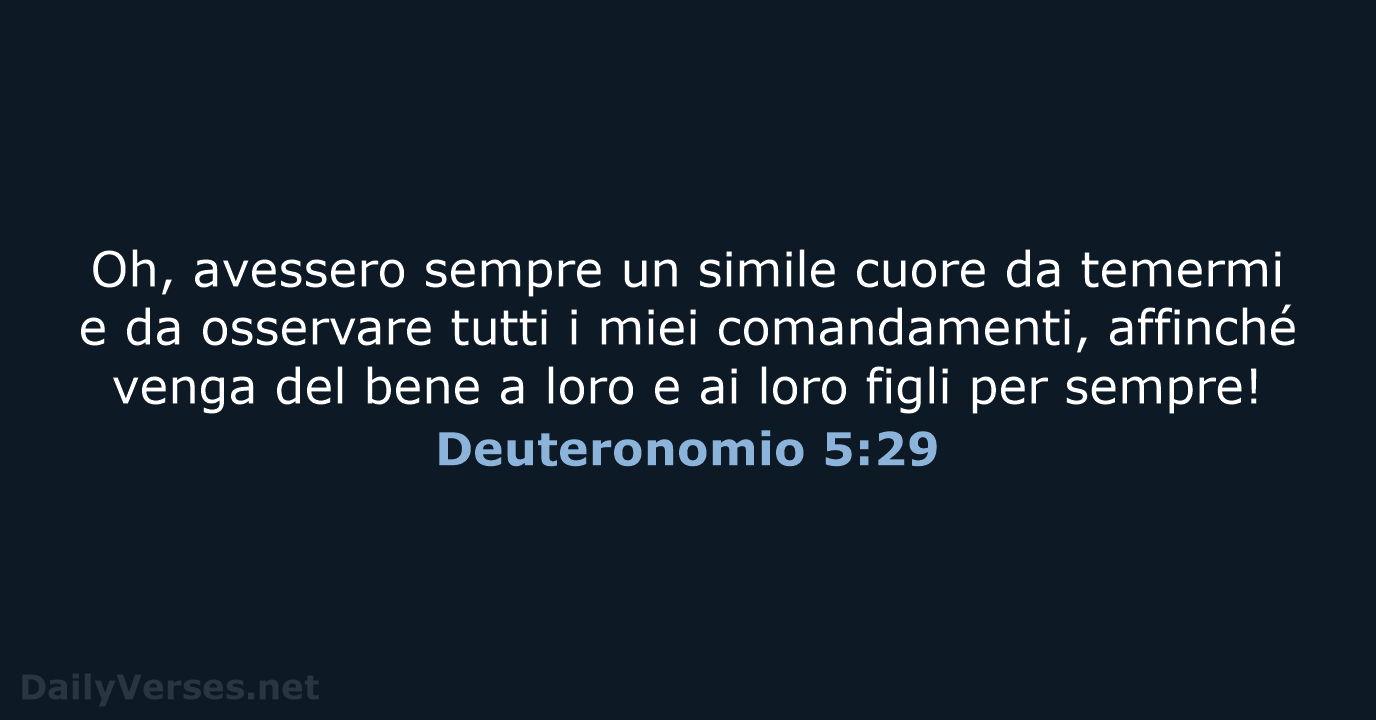 Deuteronomio 5:29 - NR06