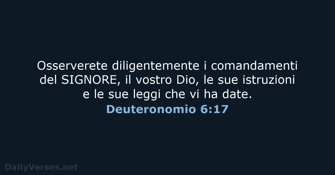 Deuteronomio 6:17 - NR06