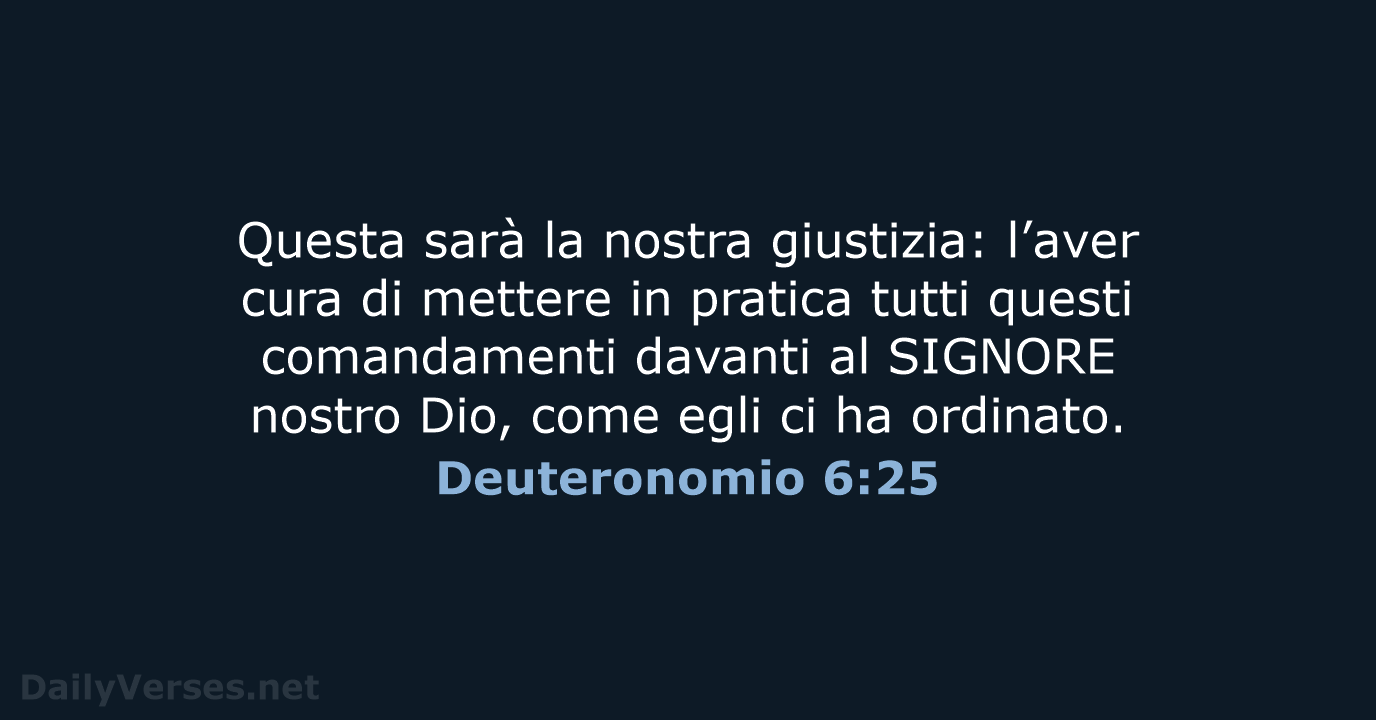 Deuteronomio 6:25 - NR06