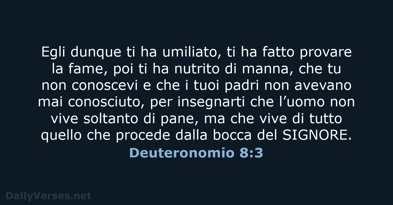 Deuteronomio 8:3 - NR06
