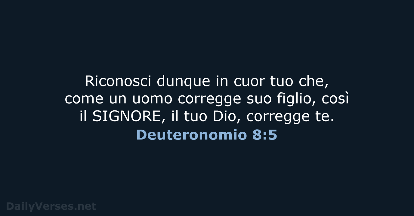 Deuteronomio 8:5 - NR06
