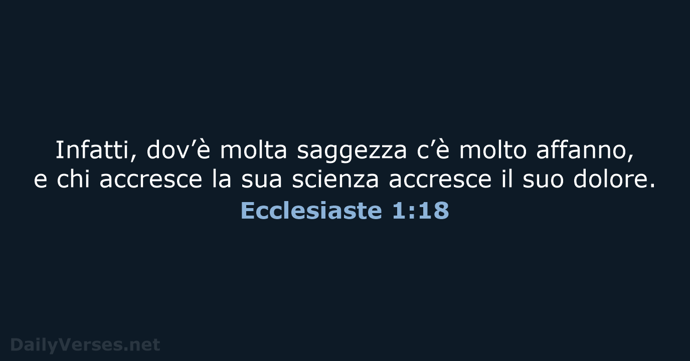Ecclesiaste 1:18 - NR06