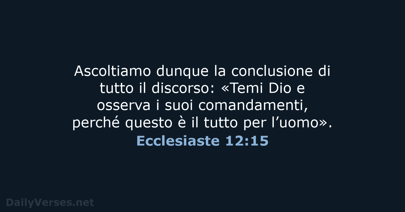 Ecclesiaste 12:15 - NR06