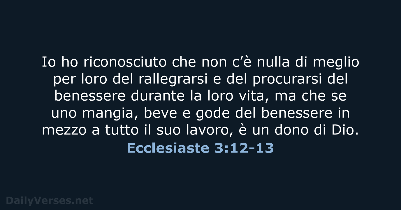 Ecclesiaste 3:12-13 - NR06