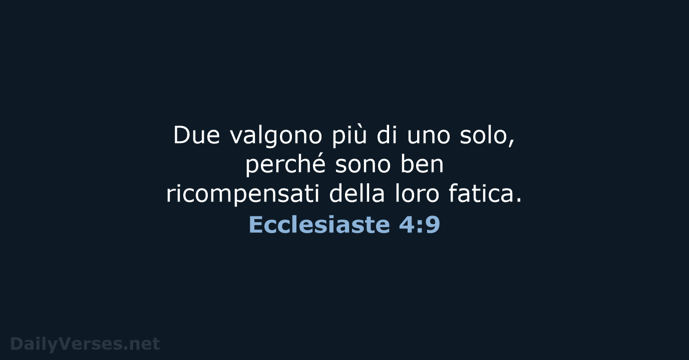 Ecclesiaste 4:9 - NR06
