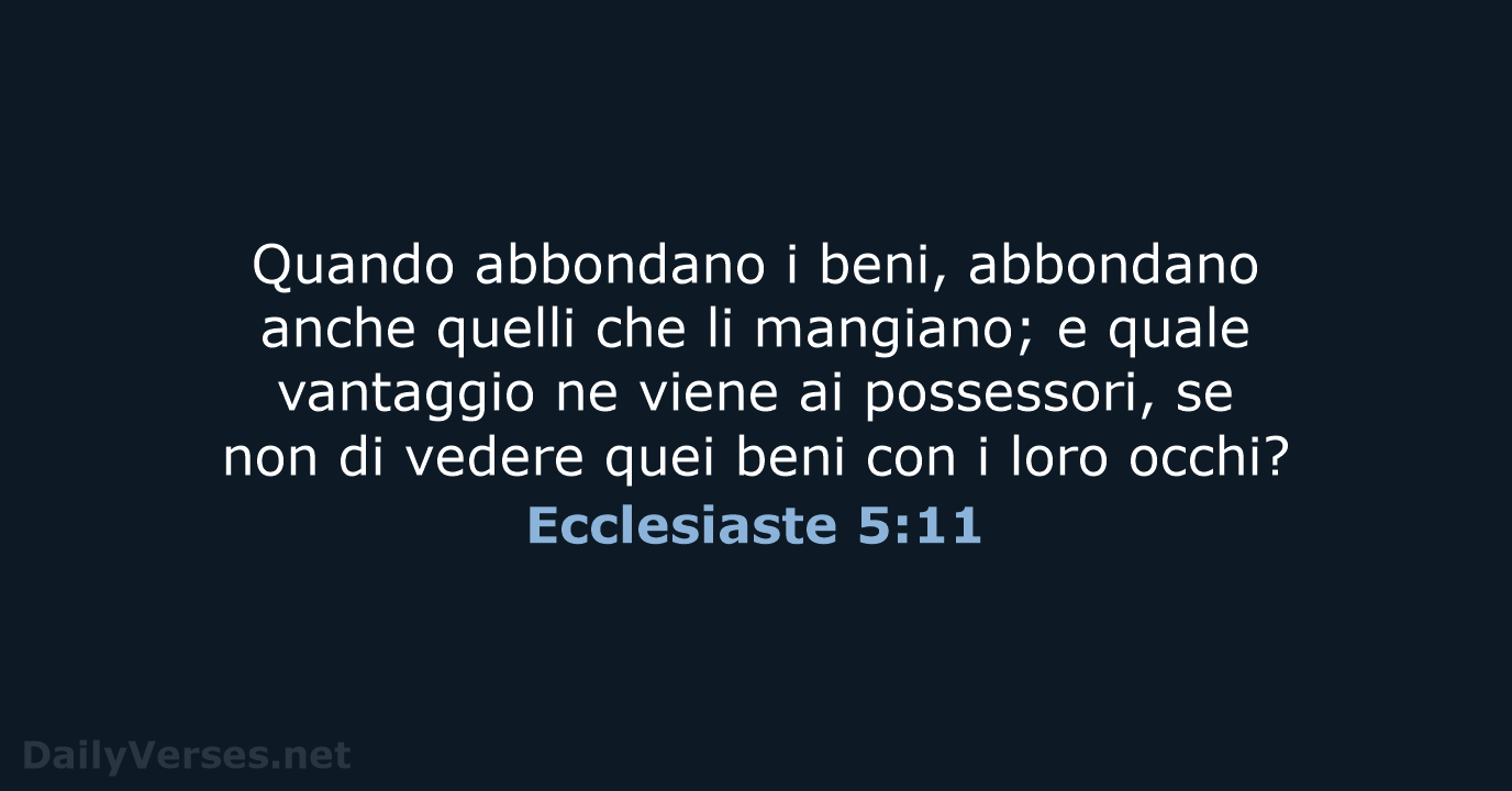 Ecclesiaste 5:11 - NR06
