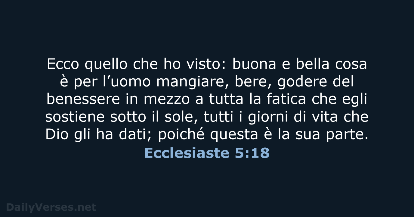 Ecclesiaste 5:18 - NR06