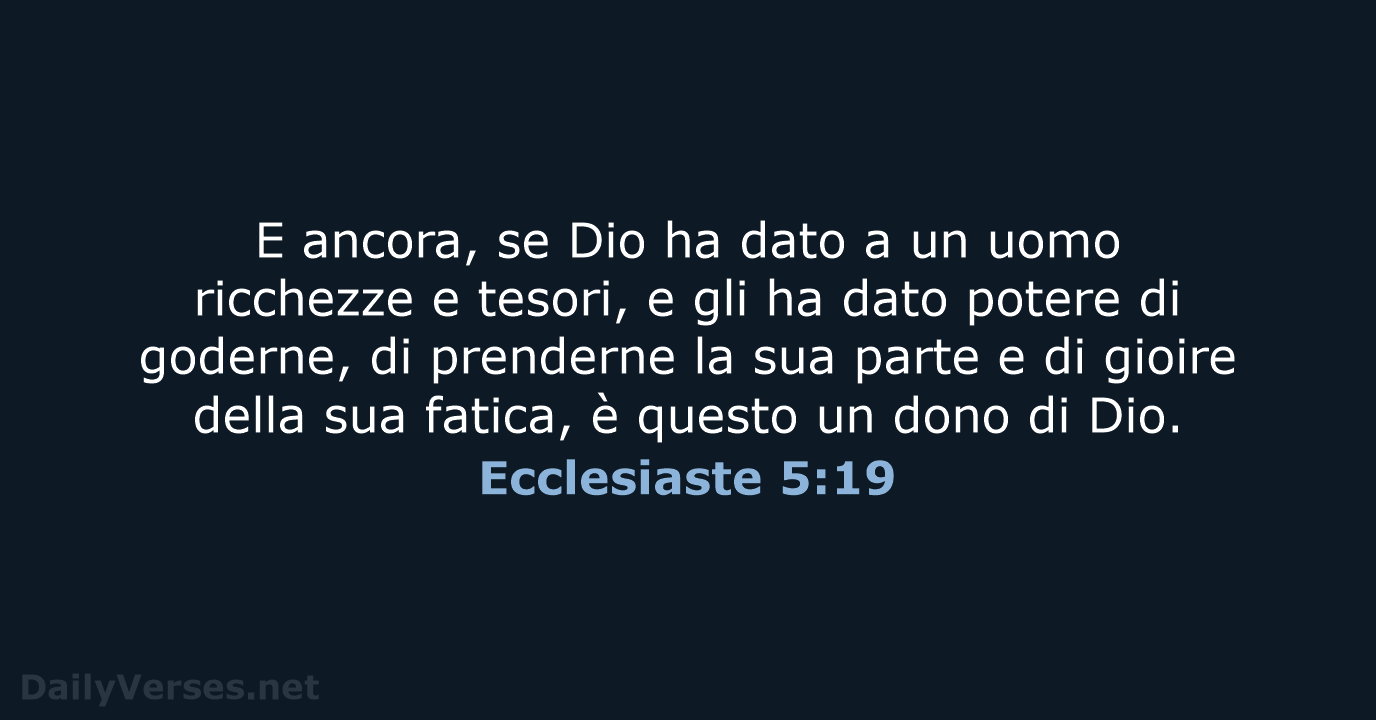 Ecclesiaste 5:19 - NR06