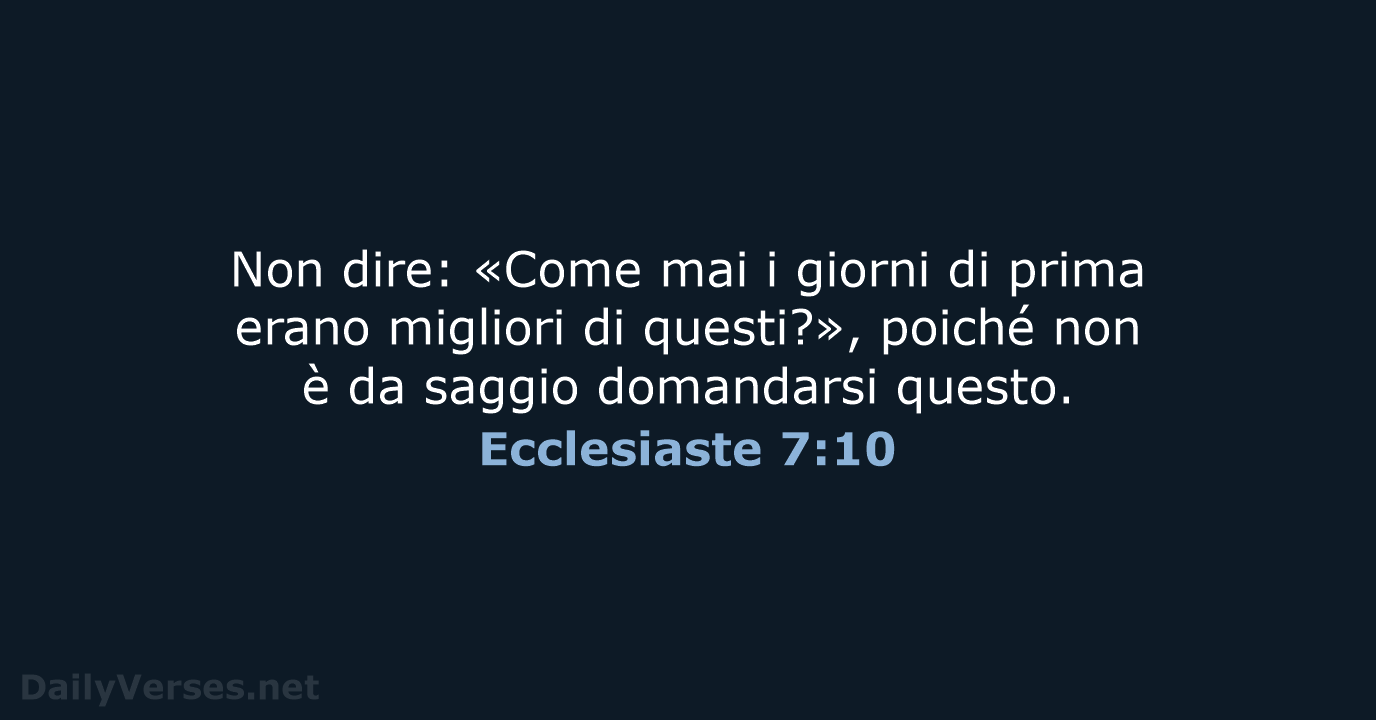 Ecclesiaste 7:10 - NR06
