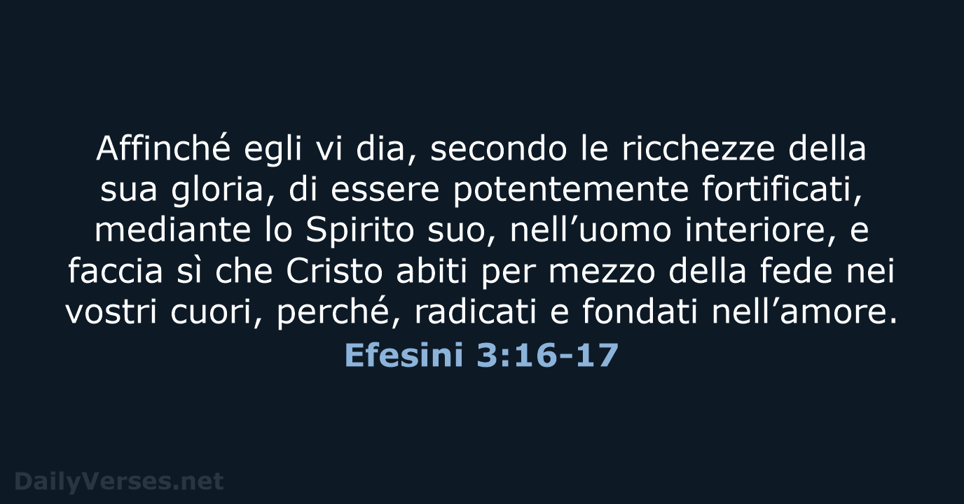 Efesini 3:16-17 - NR06