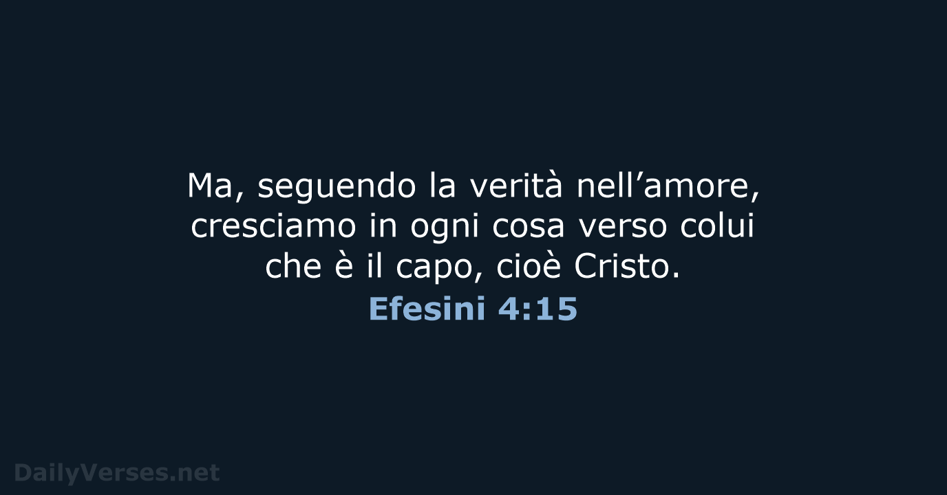 Efesini 4:15 - NR06