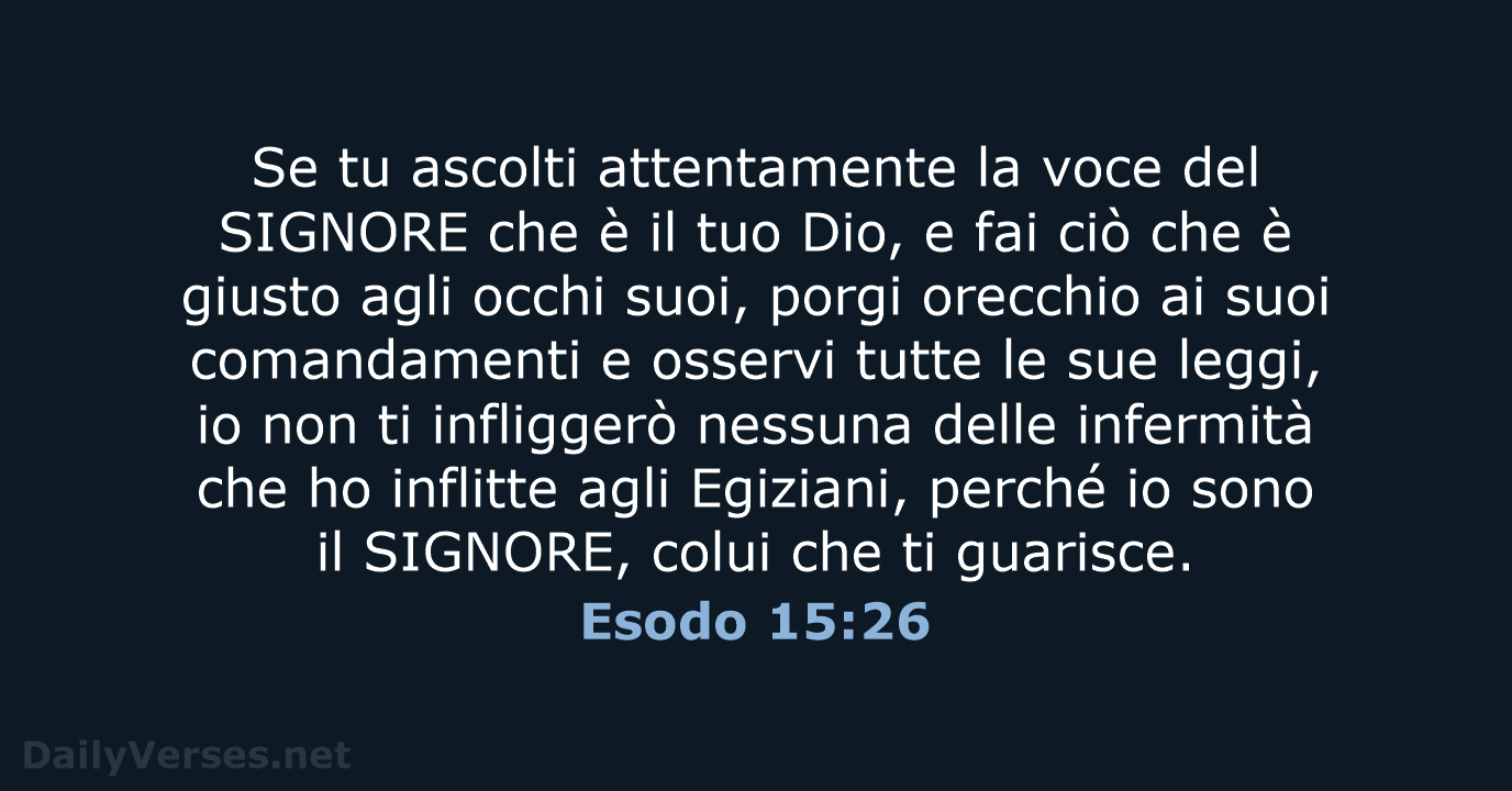 Esodo 15:26 - NR06