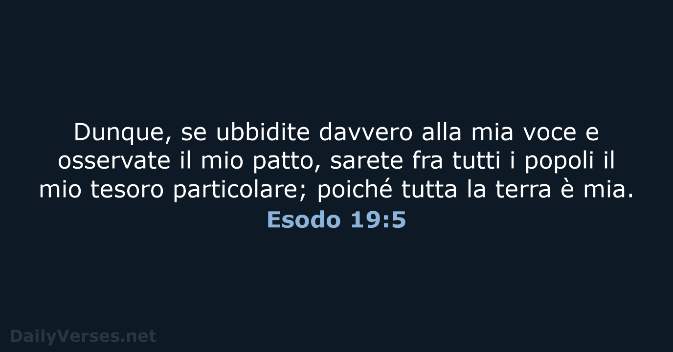 Esodo 19:5 - NR06
