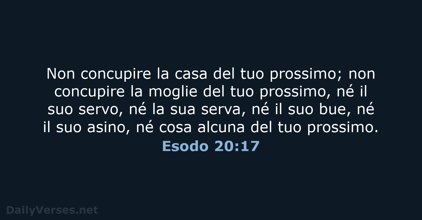 Esodo 20:17 - NR06