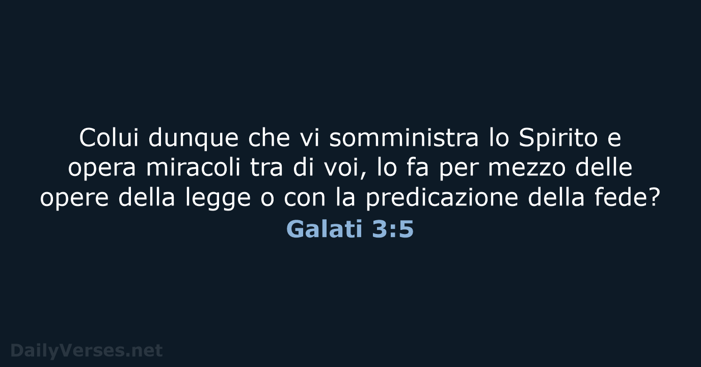 Galati 3:5 - NR06