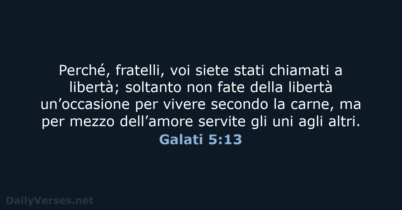 Galati 5:13 - NR06