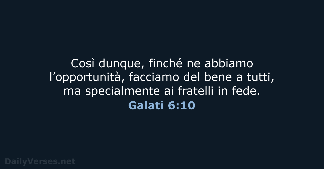 Galati 6:10 - NR06