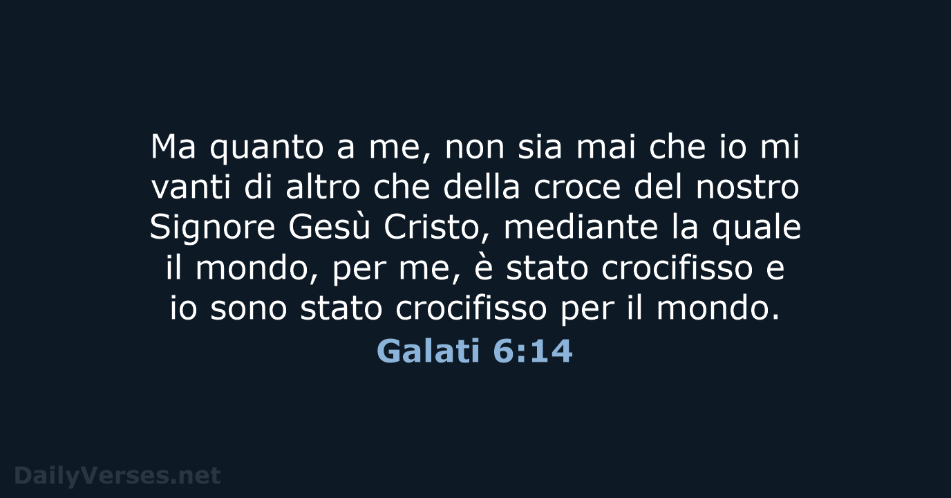 Galati 6:14 - NR06