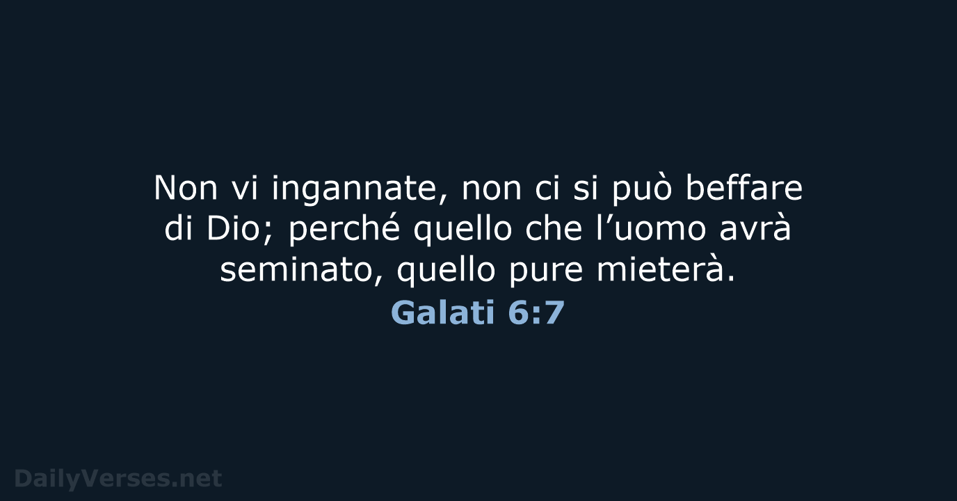 Galati 6:7 - NR06