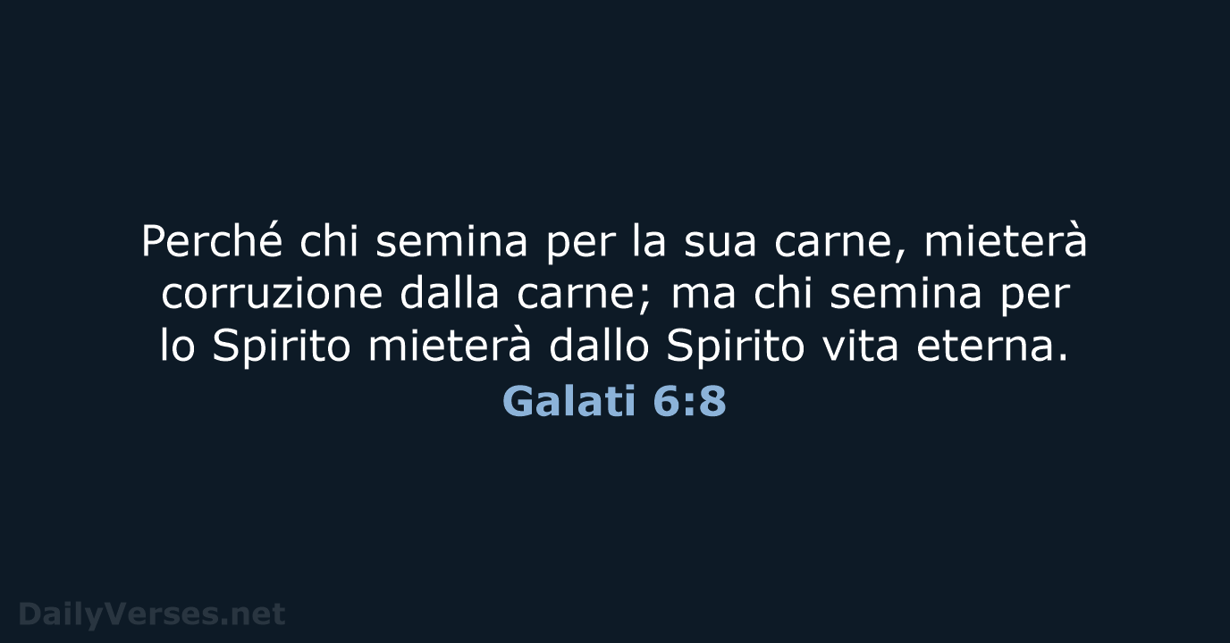 Galati 6:8 - NR06