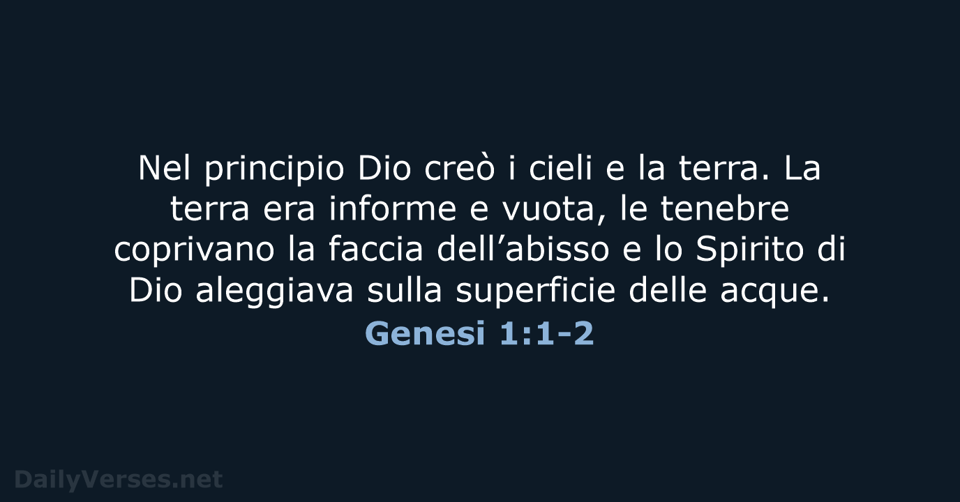 Genesi 1:1-2 - NR06