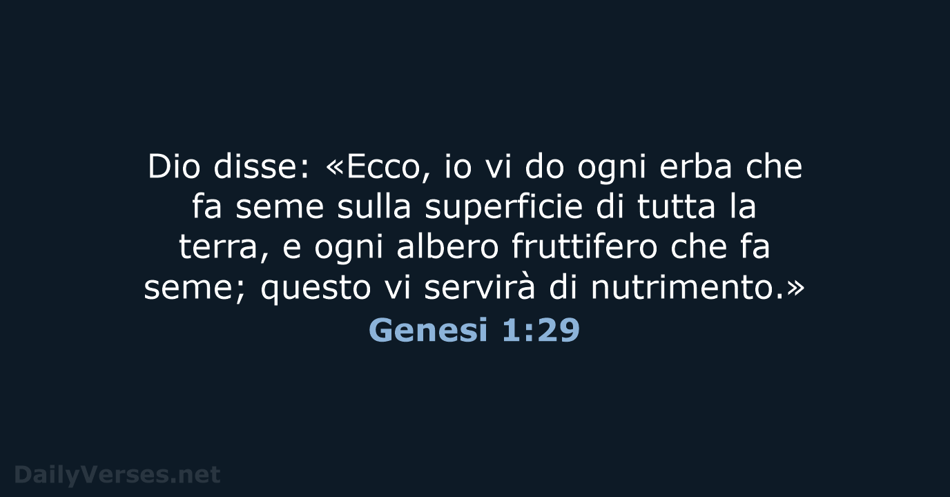 Genesi 1:29 - NR06