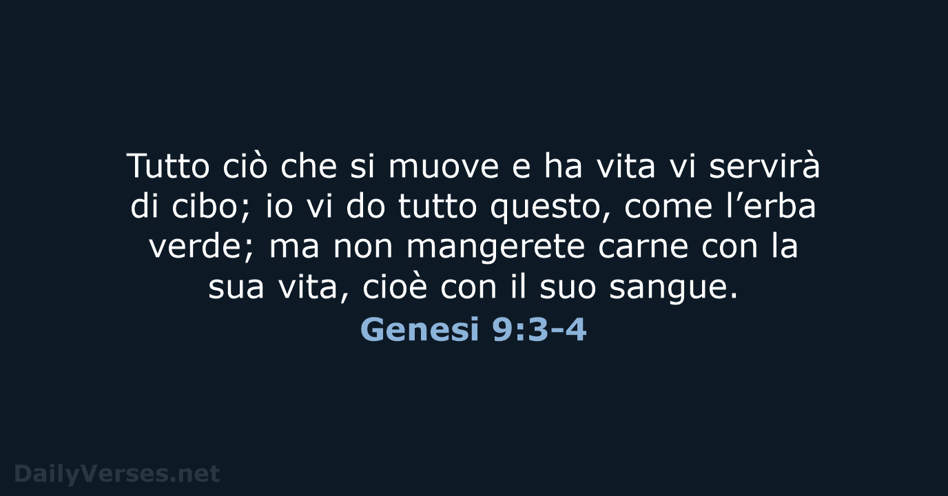 Genesi 9:3-4 - NR06