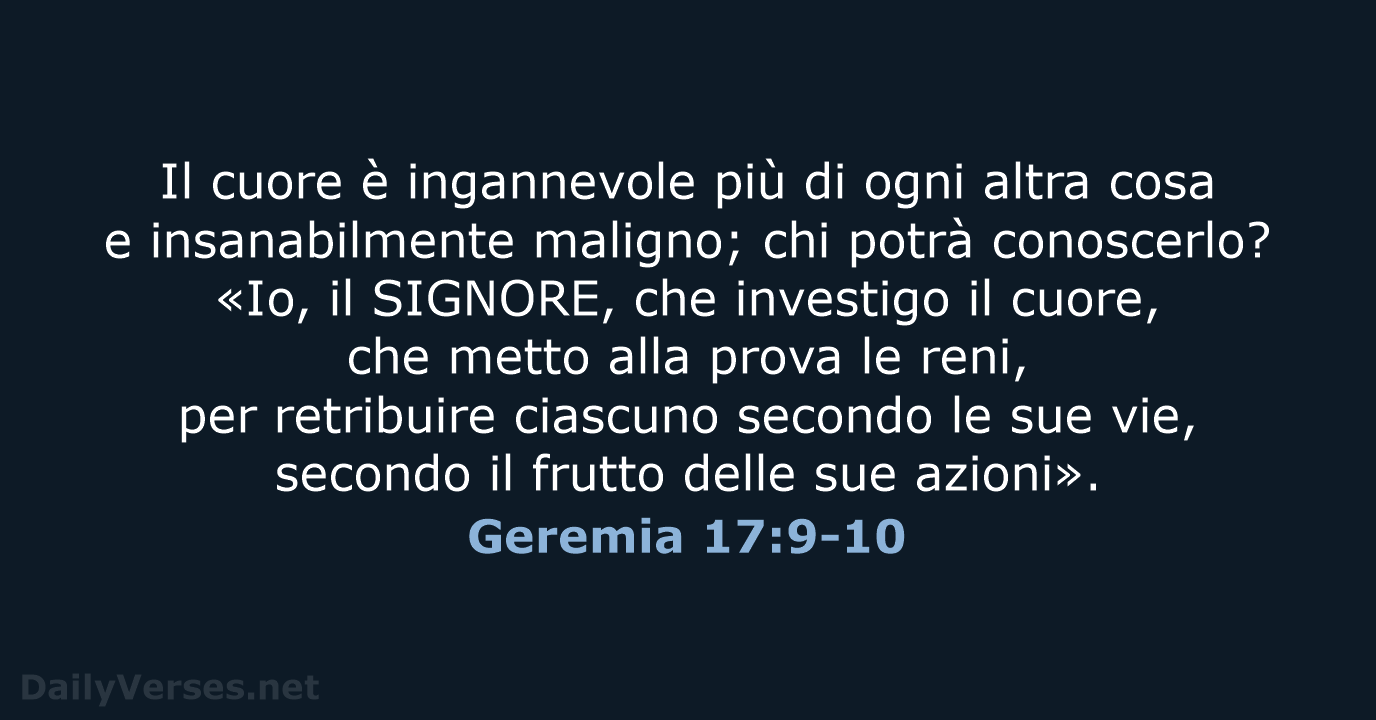 Geremia 17:9-10 - NR06