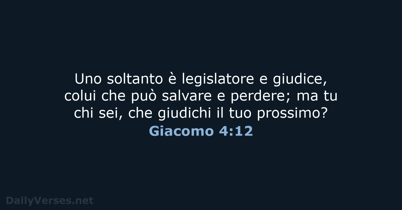 Giacomo 4:12 - NR06