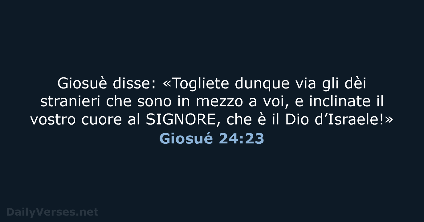 Giosué 24:23 - NR06