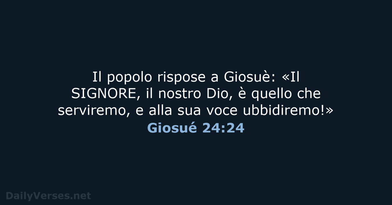 Giosué 24:24 - NR06
