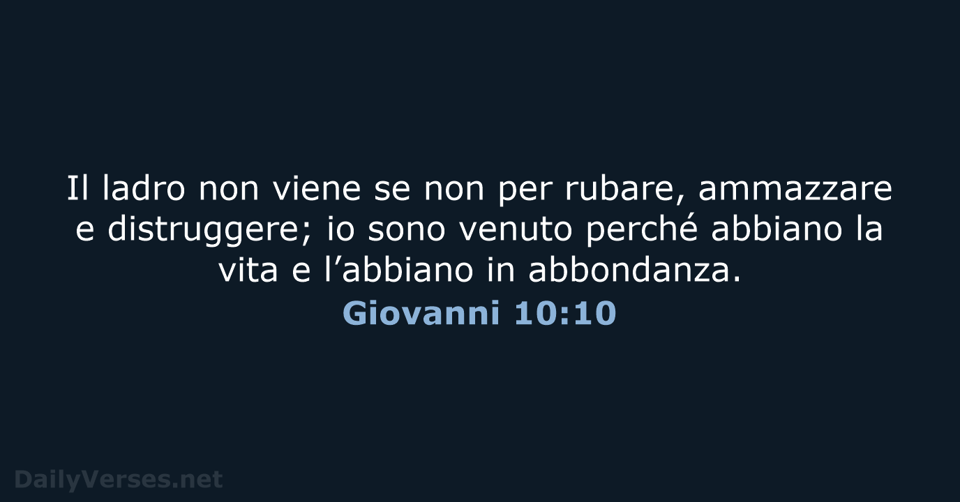 Giovanni 10:10 - NR06