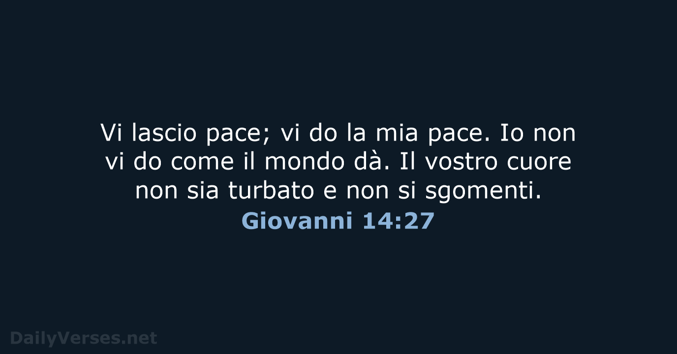 Giovanni 14:27 - NR06