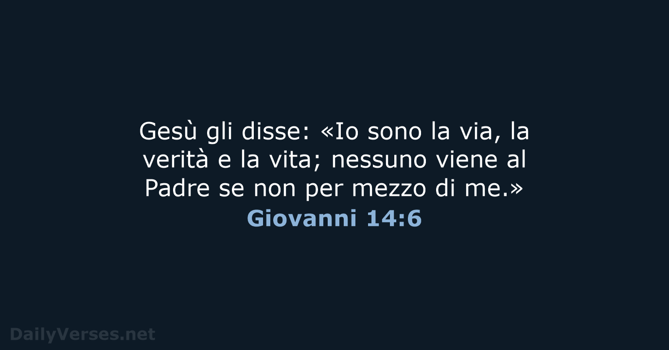 Giovanni 14:6 - NR06