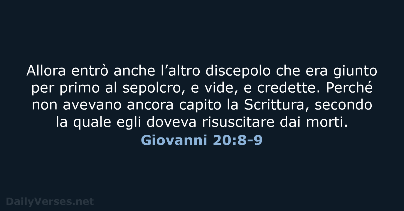Giovanni 20:8-9 - NR06