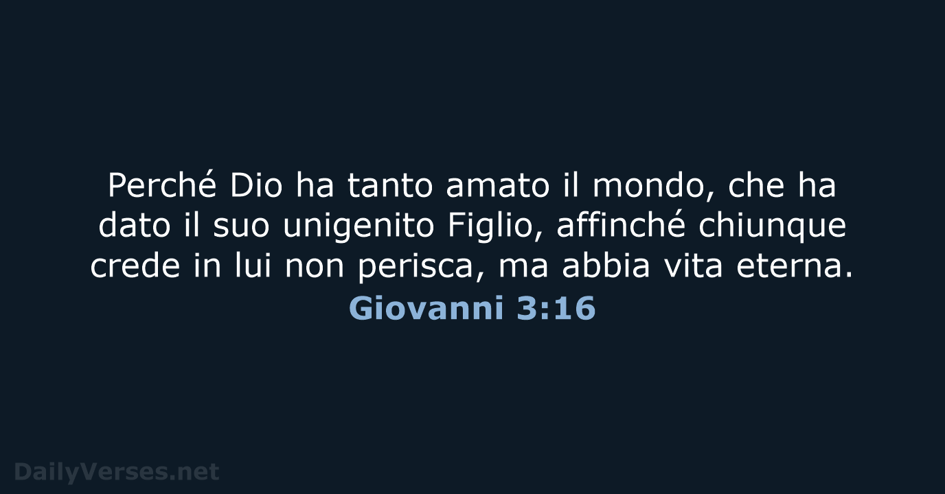 Giovanni 3:16 - NR06