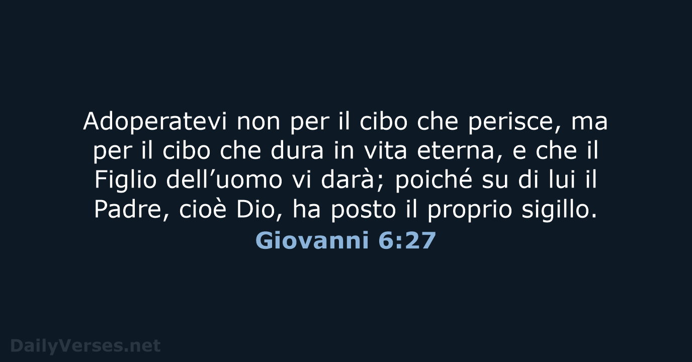 Giovanni 6:27 - NR06