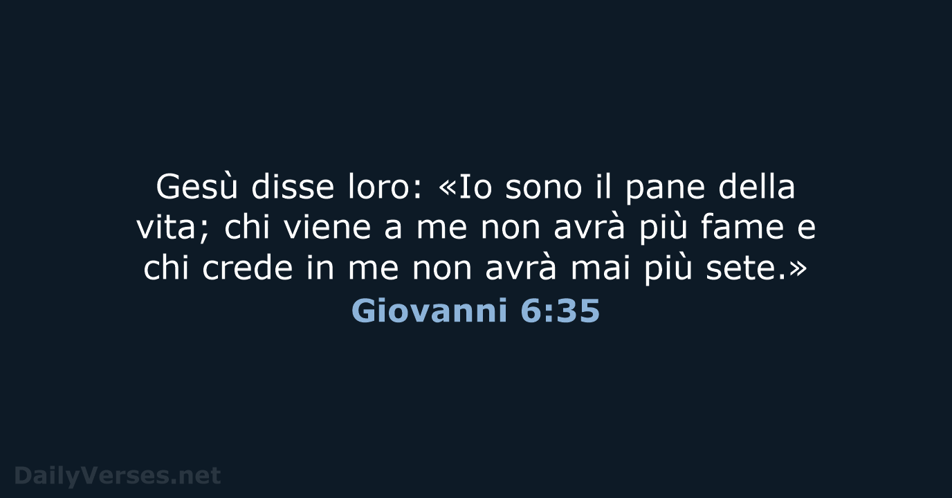 Giovanni 6:35 - NR06