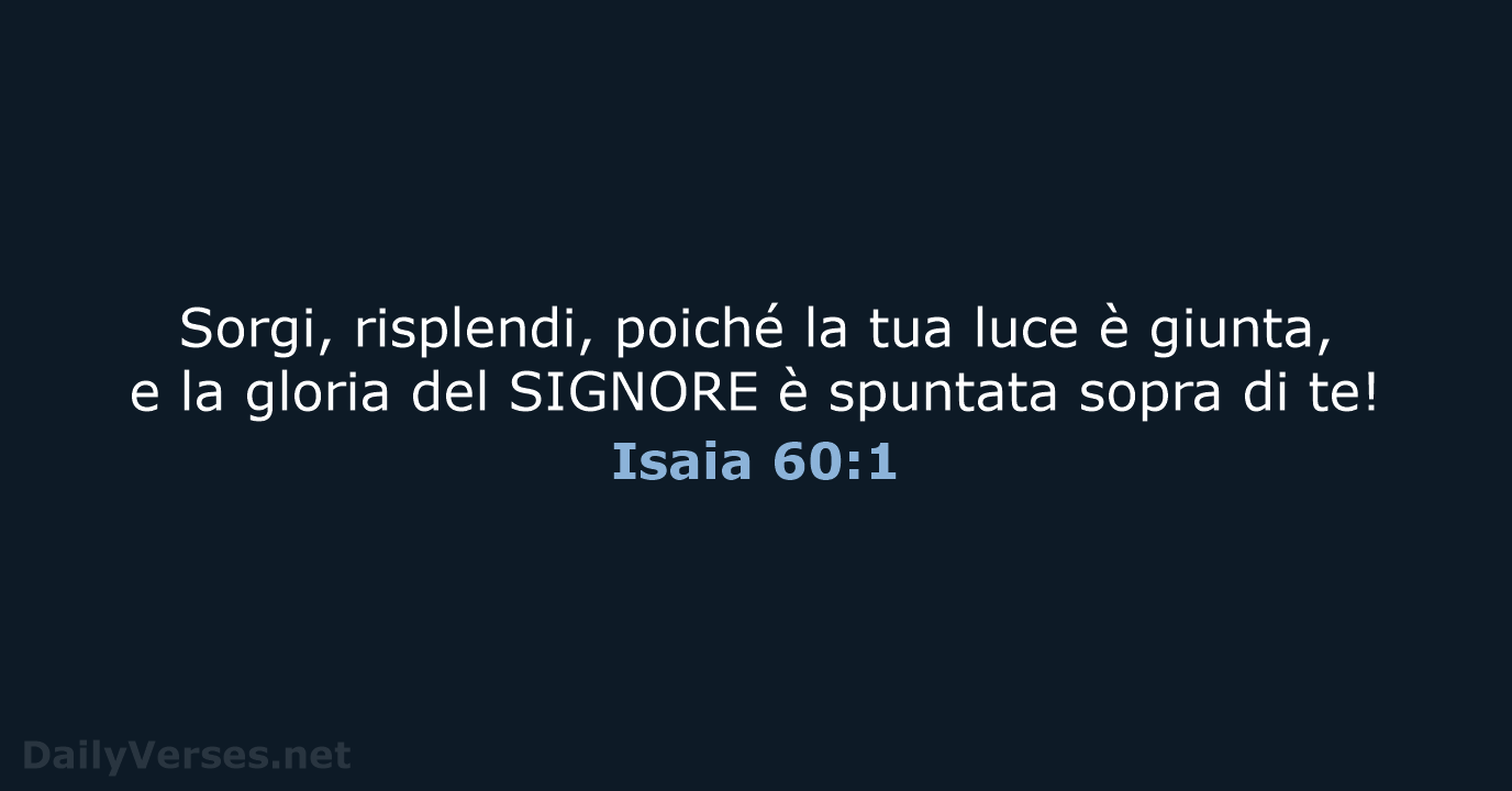 Isaia 60:1 - NR06