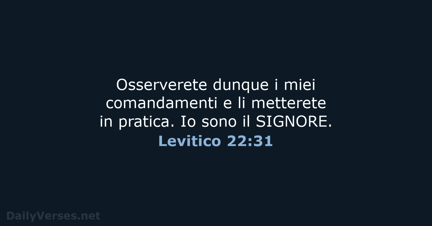 Levitico 22:31 - NR06