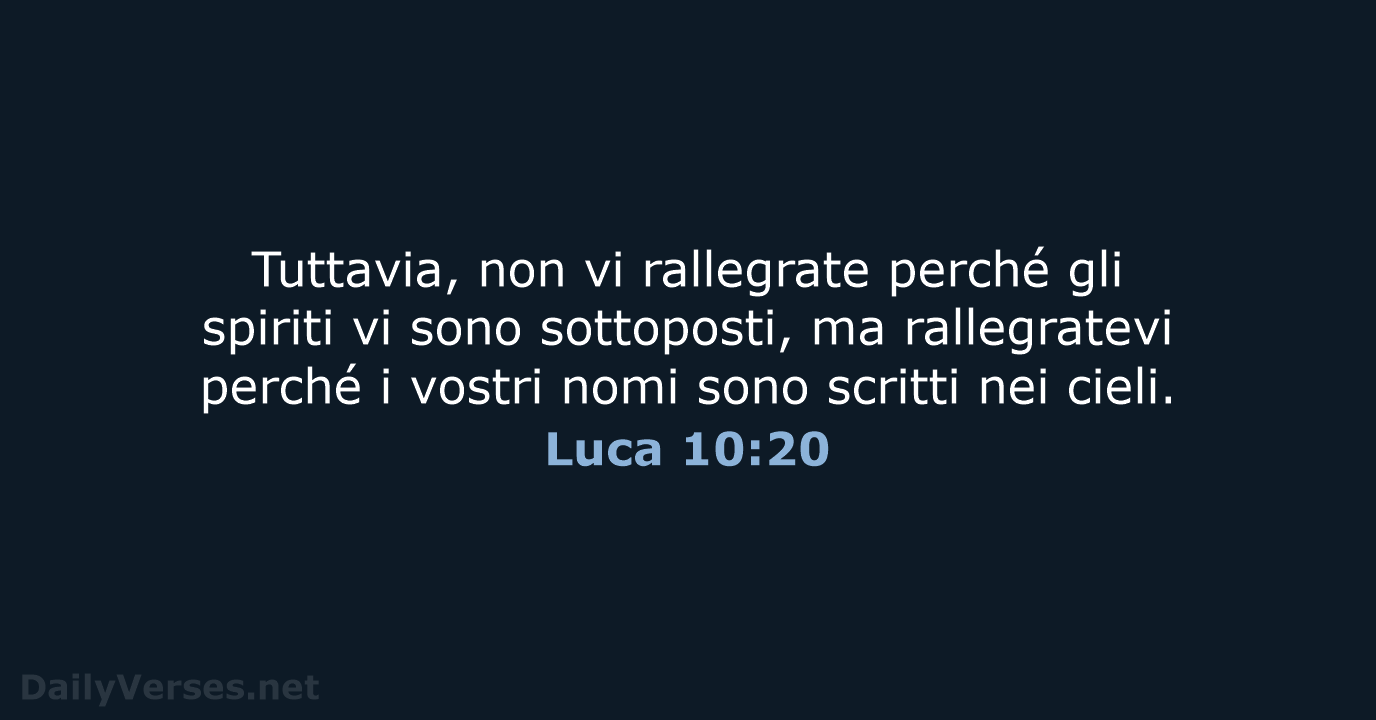 Luca 10:20 - NR06