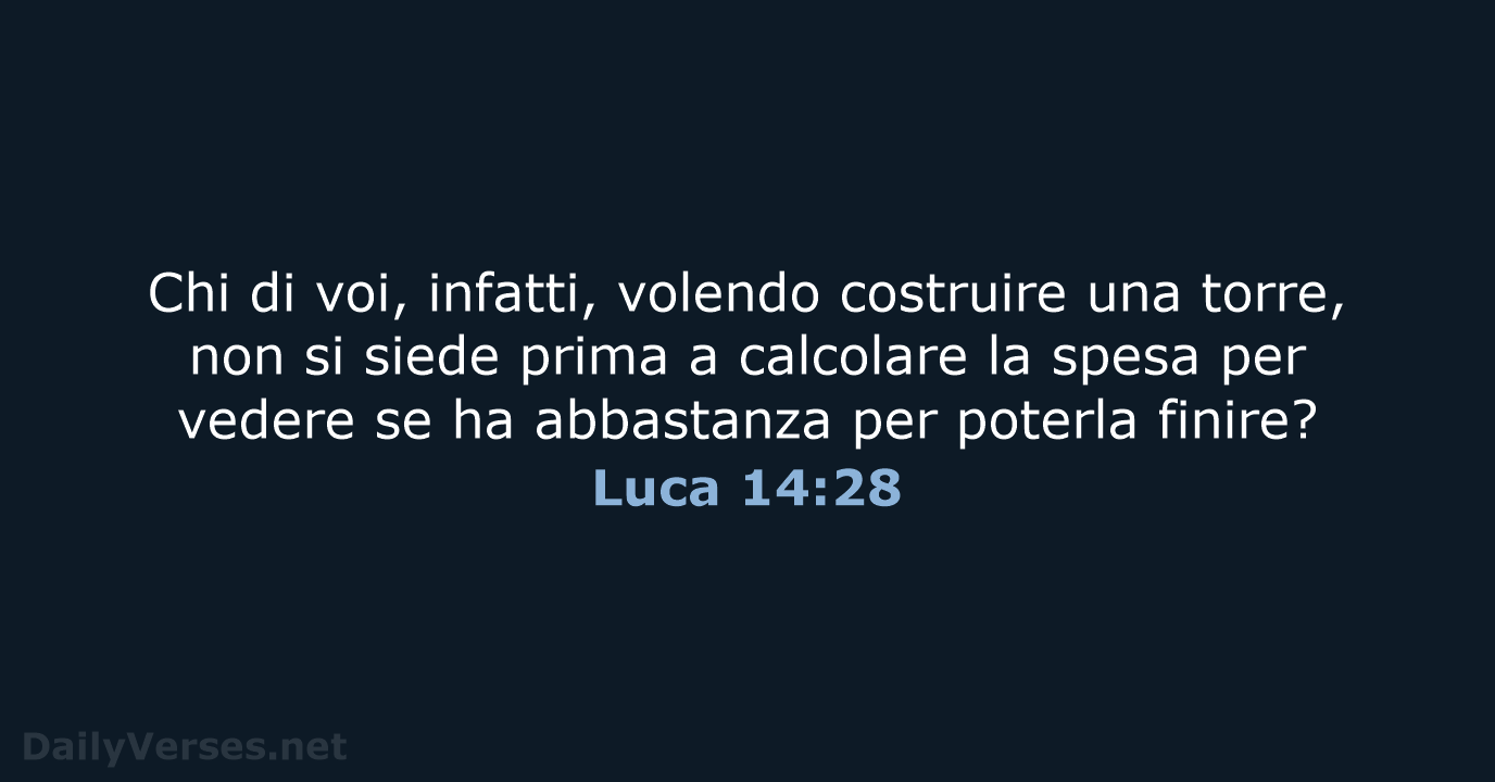 Luca 14:28 - NR06
