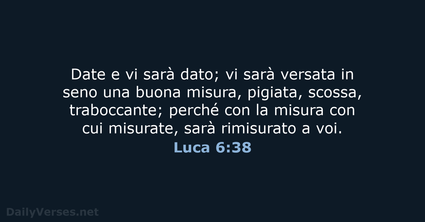 Luca 6:38 - NR06