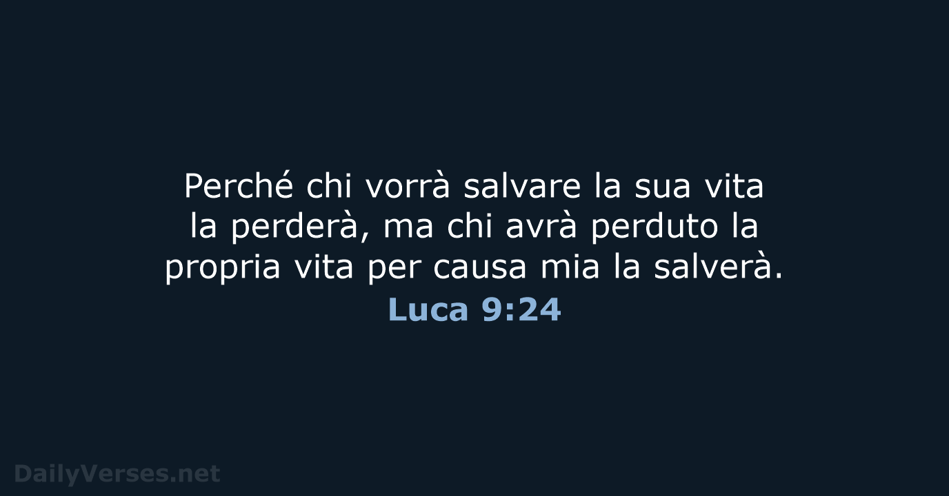 Luca 9:24 - NR06