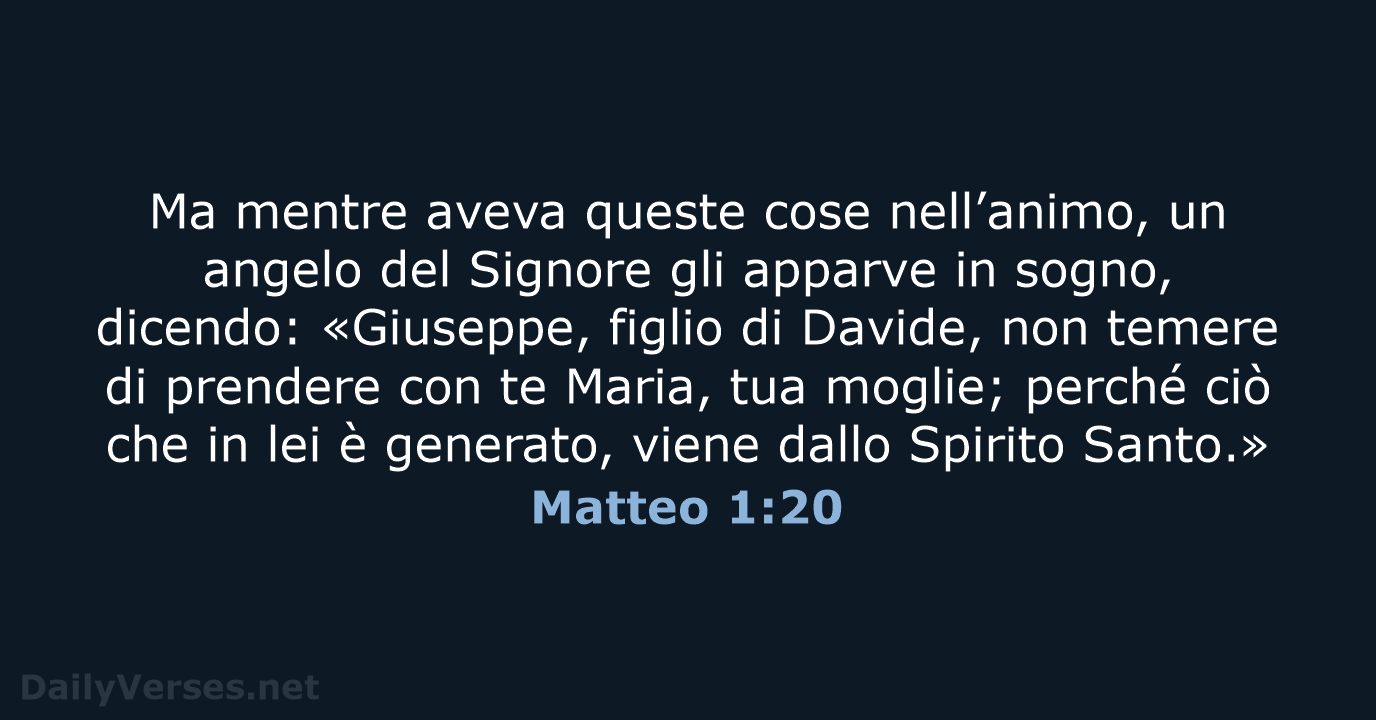 Matteo 1:20 - NR06
