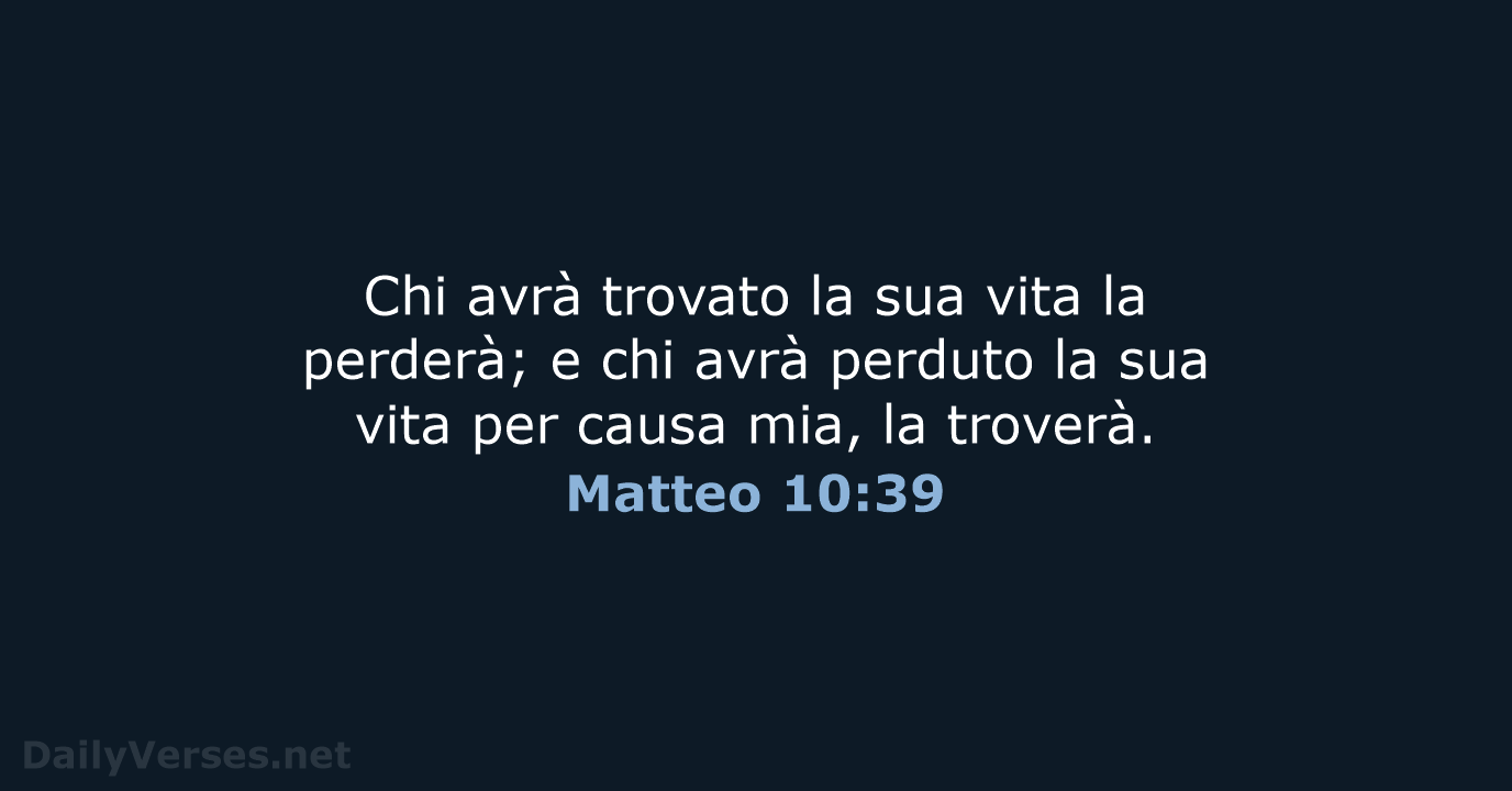 Matteo 10:39 - NR06