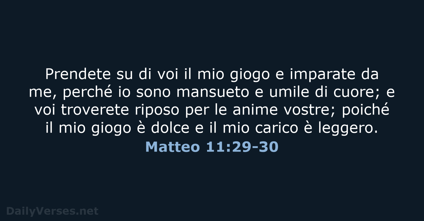 Matteo 11:29-30 - NR06