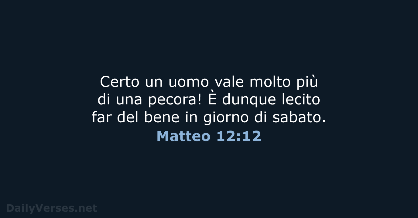 Matteo 12:12 - NR06