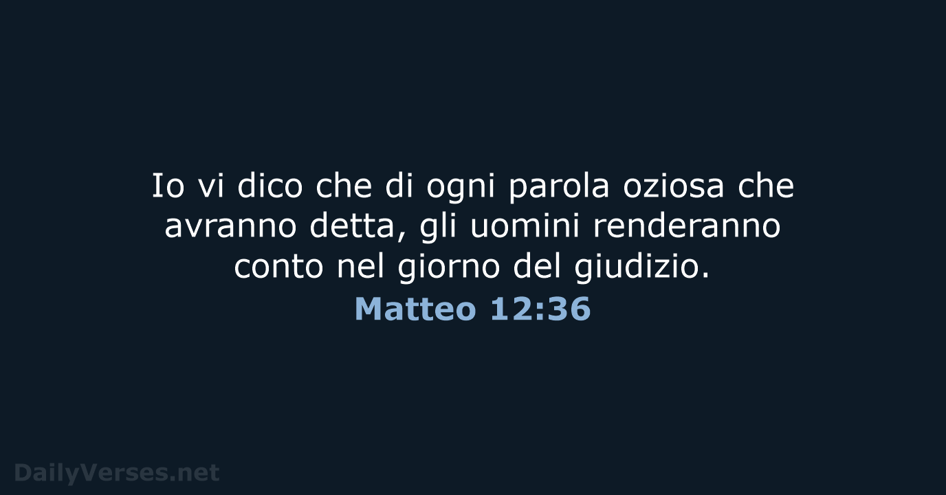 Matteo 12:36 - NR06